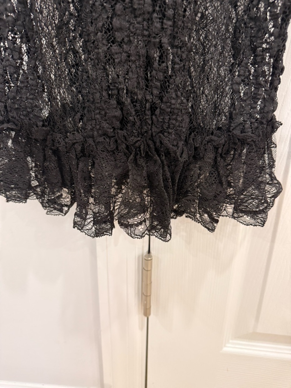 Dolce & Gabbana Black Lace Runway Midi Dress Sheer Elegant Size 44 - Picture 7 of 11